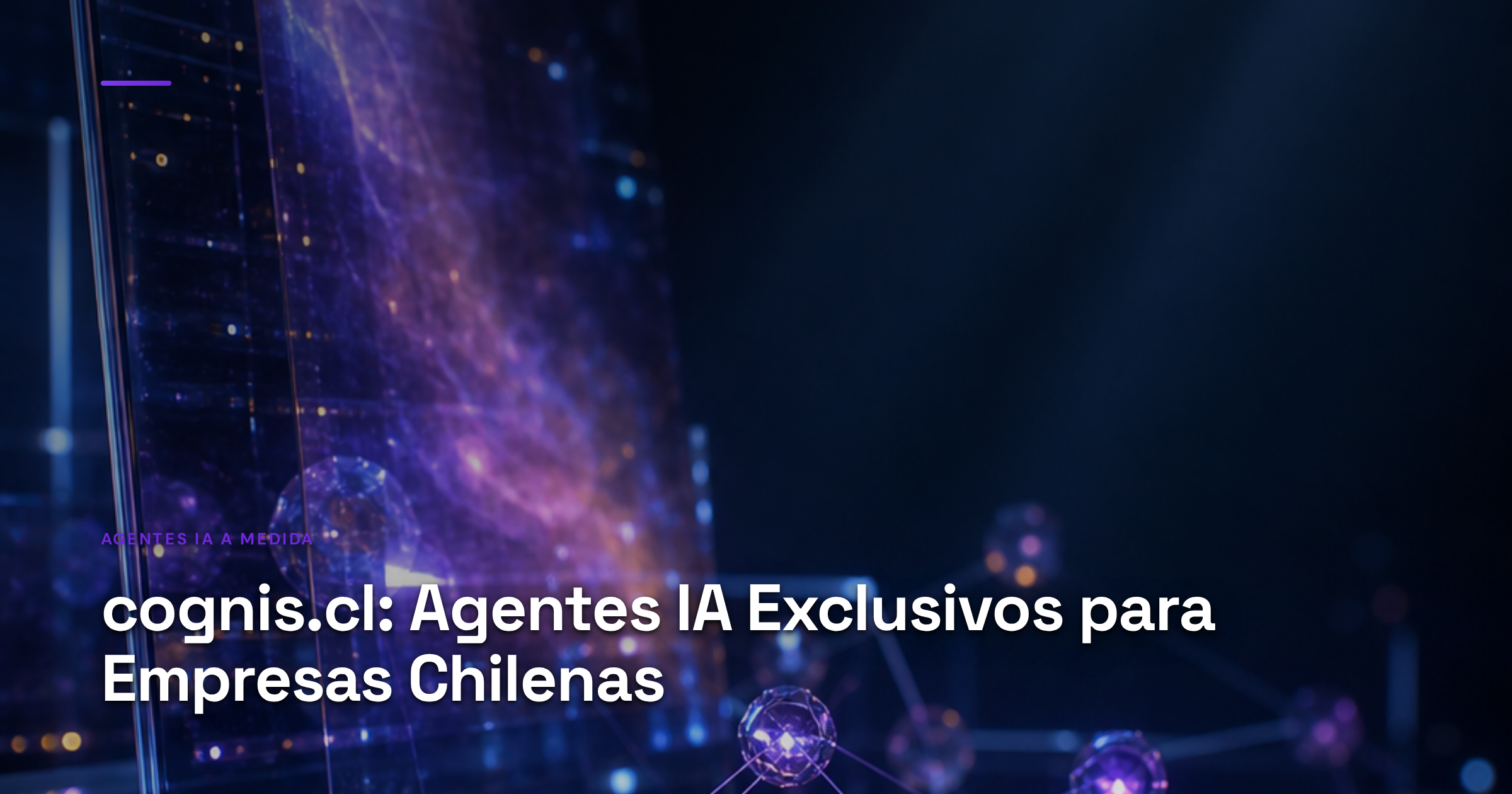 Imagen ilustrativa de Sleek digital interface showing interconnected AI nodes with glowing neural pathways, layered holographic screens displaying data streams, metallic and deep blue tones, sophisticated tech atmosphere without text or people. Artículo: cognis.cl: Agentes IA Exclusivos para Empresas Chilenas