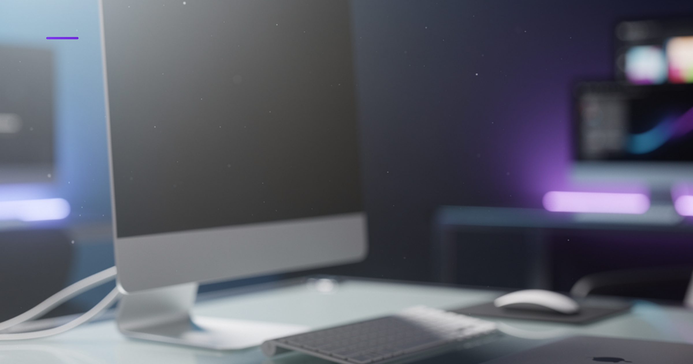 Imagen ilustrativa de Modern minimalist office workspace with soft natural light, clean desk surface, subtle gradient background transitioning from soft blue to neutral gray, contemporary professional atmosphere, subtle bokeh of blurred technology elements, calm and productive environment. Artículo: Contratar Consultora IA para Desmentir Mitos de Automatización